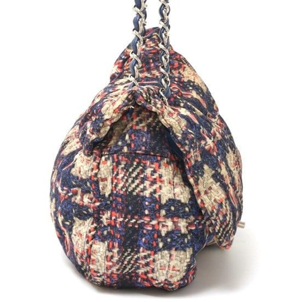 Chanel Tweed Print Chain Shoulder Bag - Picture 4 of 6